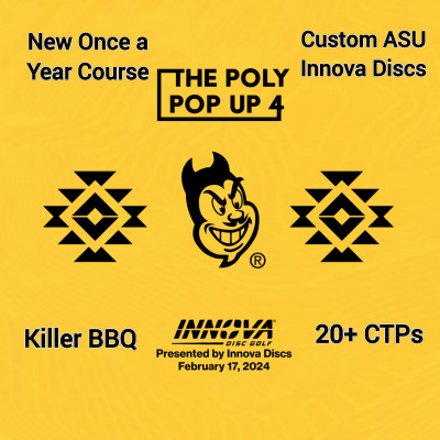 The DD Phoenix Poly Pop Up 4 (DUBS) Presented by Innova Discs logo