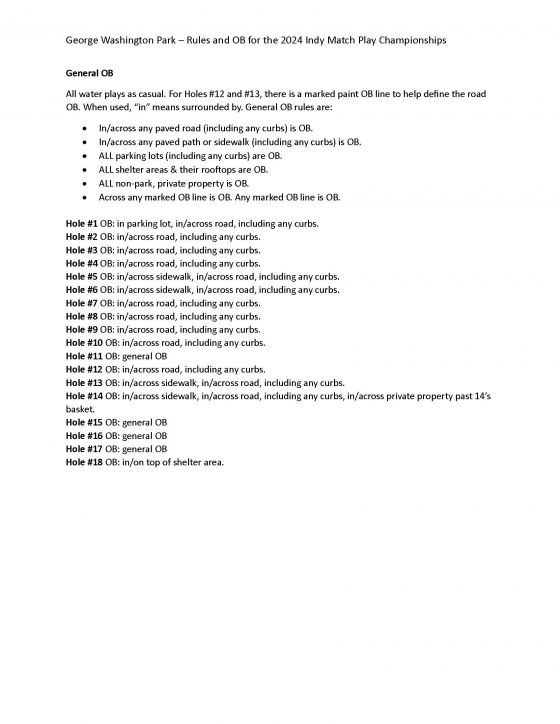 Pictures · Indy Match Play Championships (2024, Indianapolis Disc Golf